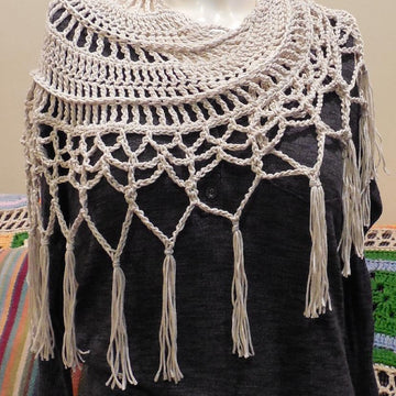 Ridgeline Fringed Shawlette