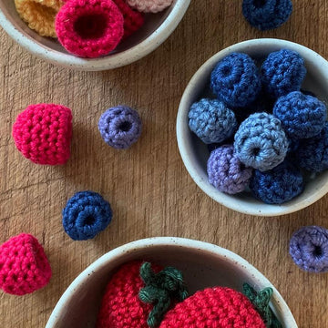 Crochet Raspberry and Blackberry Pattern