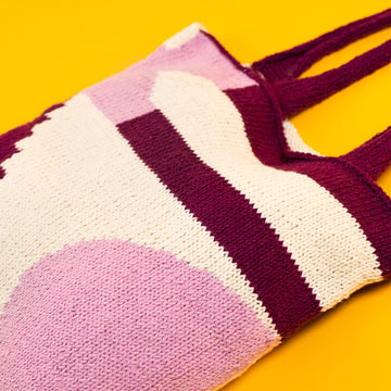 Hanna Tote Bag - Free Knitting Pattern For Women in Paintbox Yarns Recycled Cotton Worsted by Paintbox Yarns