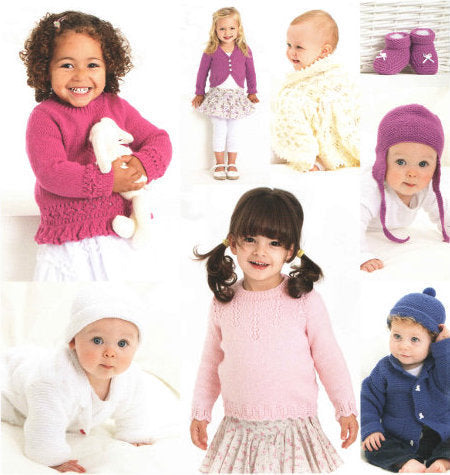 6 Styles for Babies and Toddlers by Patons- 3851