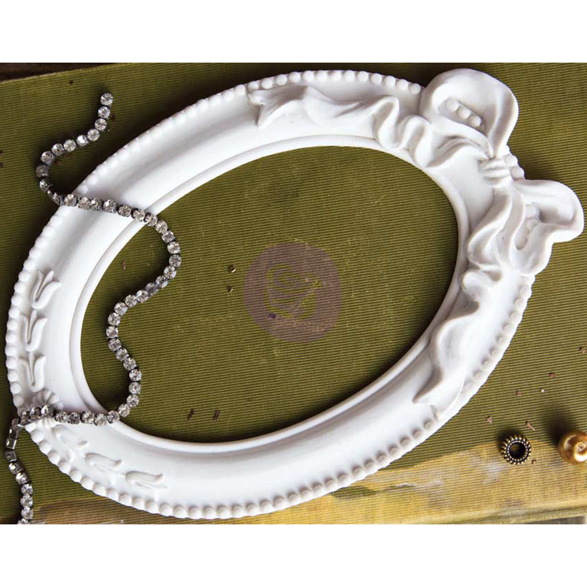 Prima Marketing Memory Hardware Resin Frames - Pappillon Blanc Oval