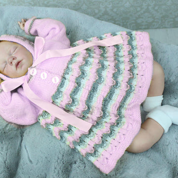 Knitting Pattern For Baby Jacket & Hat #442