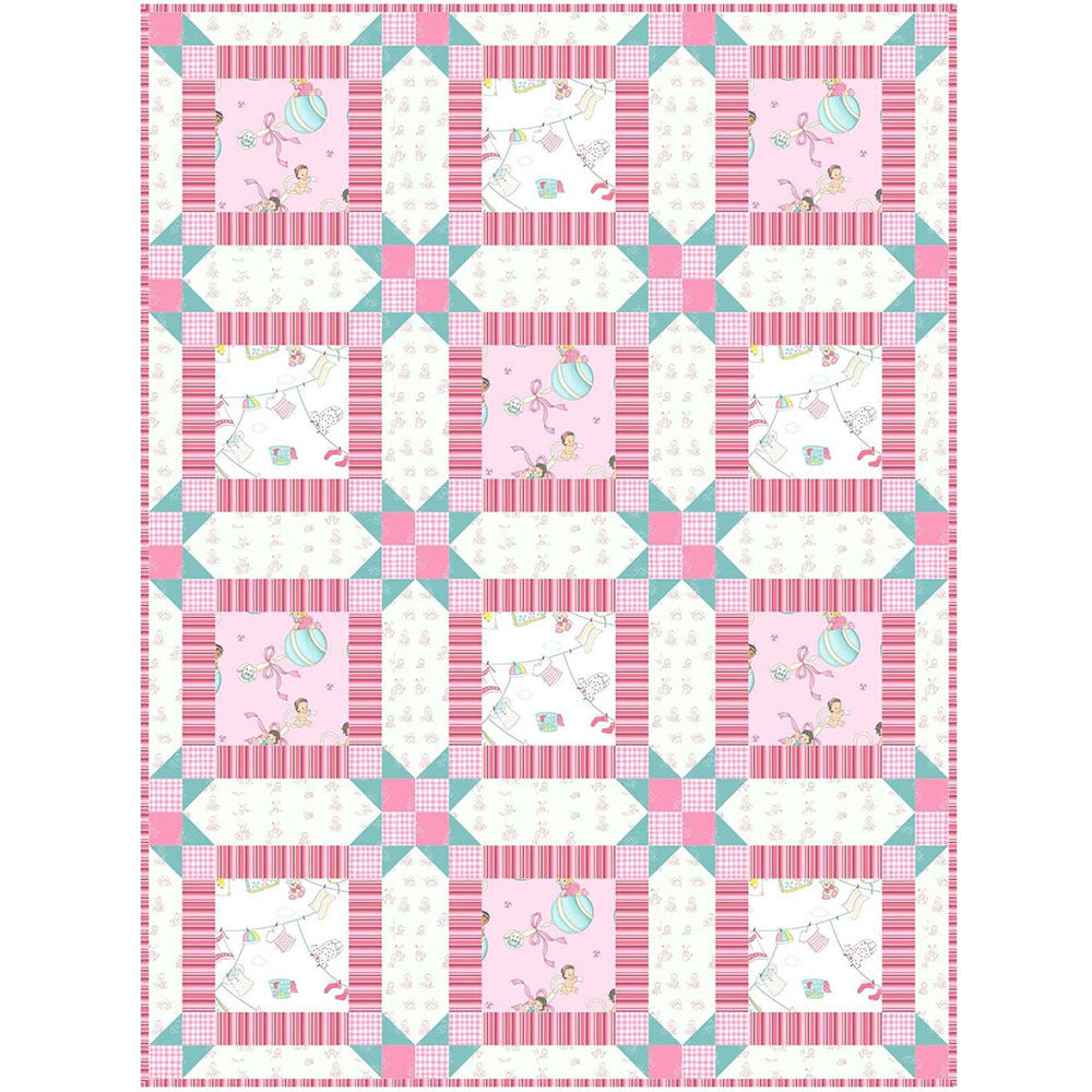 Michael Miller Fabrics Wee Ones - Pink - Downloadable PDF