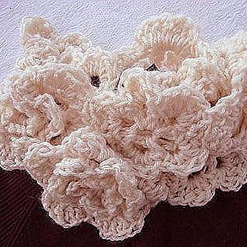 Crocheted Rose Garden Scarf