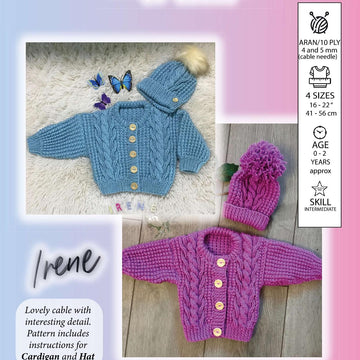 "IRENE" Aran Knitting Pattern