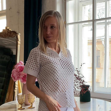 The Polo crochet shirt for woman