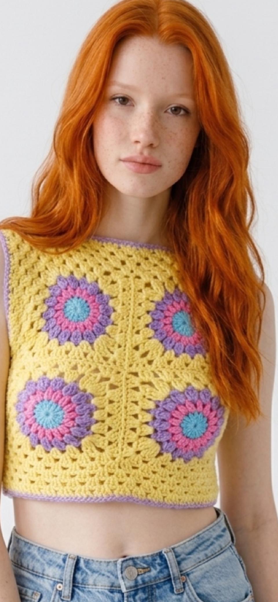 Sunny Crochet Crop Top