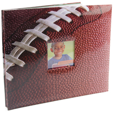 MBI Sport & Hobby Post Bound Album W/Window 12"X12" - Football