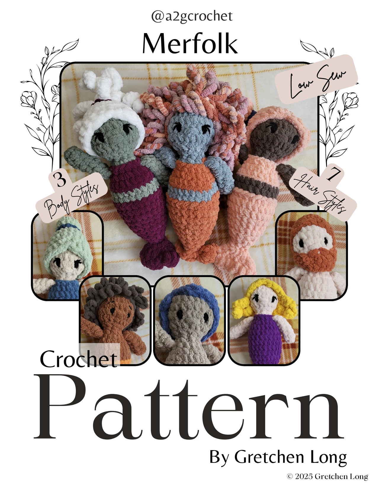 Mermaids and Merfolk Plushie Crochet Pattern