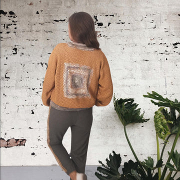 Crochet bomber granny square