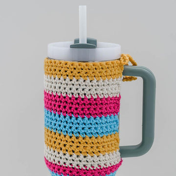 Striped Crochet Stanley Cup Cover