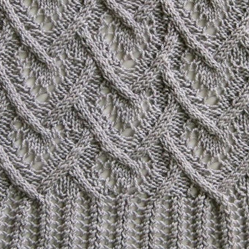 Cuper Cable Lace Shawl