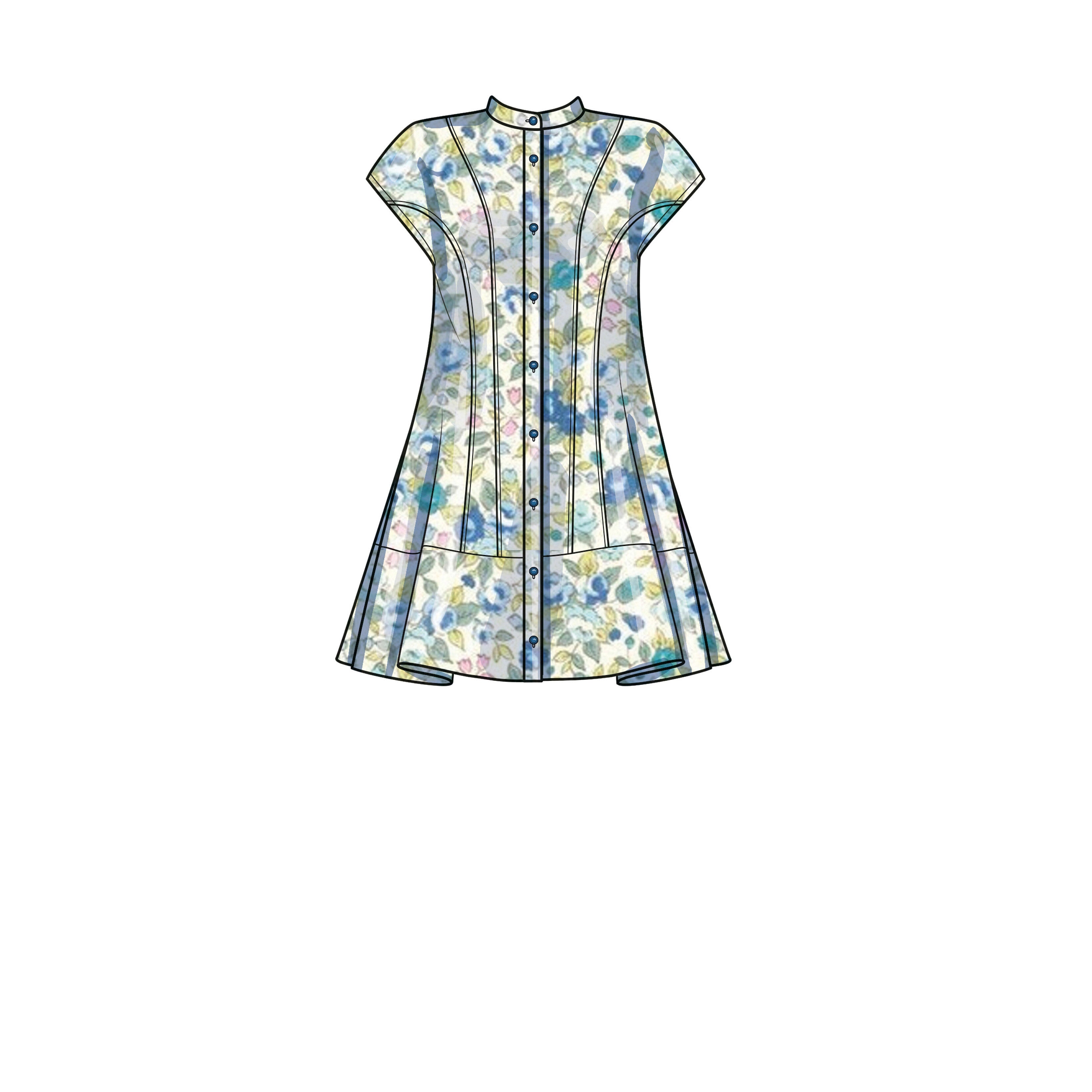 Simplicity Misses' Button Down Dress S9641 - Sewing Pattern