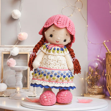 Crochet Doll Clothes Pattern - Outfit SUNFLOWER for large toys