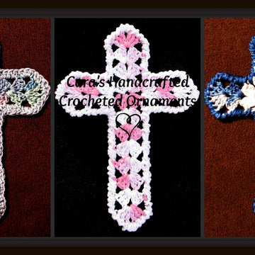 Stained Glass Cross Ornament or Bookmark