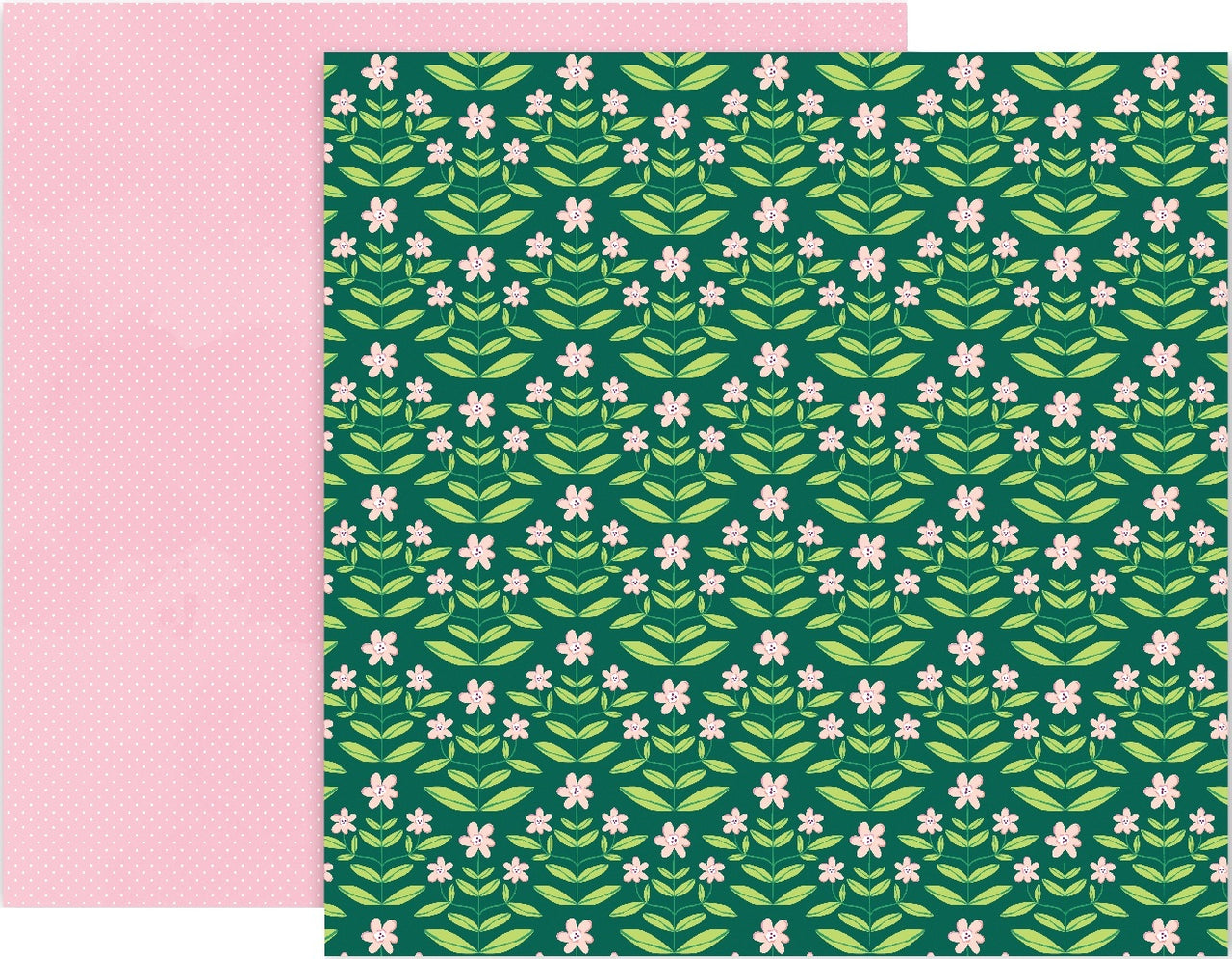American Crafts Paige Evans Bloom Street Double-Sided Cardstock 12"X12" 25/Pkg - #9
