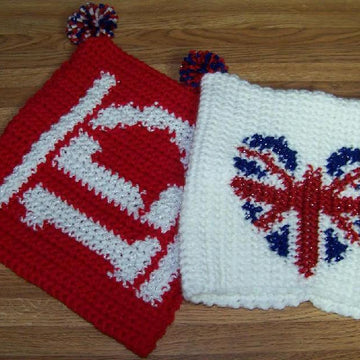 Graphed Beanie - 1Direction and Union Jack Heart