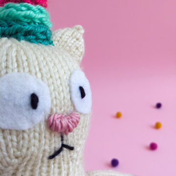 Meowicorn the Unicorn Cat - Toy Knitting Pattern