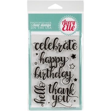 Avery Elle Clear Stamp Set 4"X6" - Big Greetings