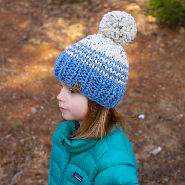 Pinstripe Color Block Chunky Hat Toque Baby Child Women