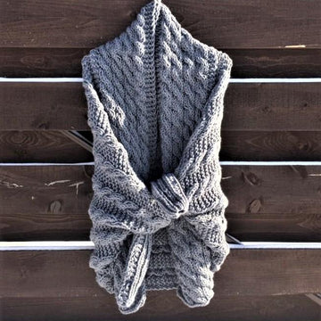 Silver Cocoon Shrug