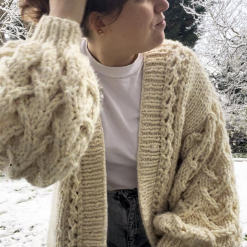 Entwined Sleeve Cardigan knitting pattern