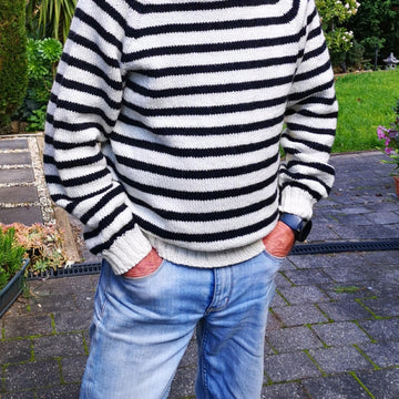 Stripe Vines Sweater