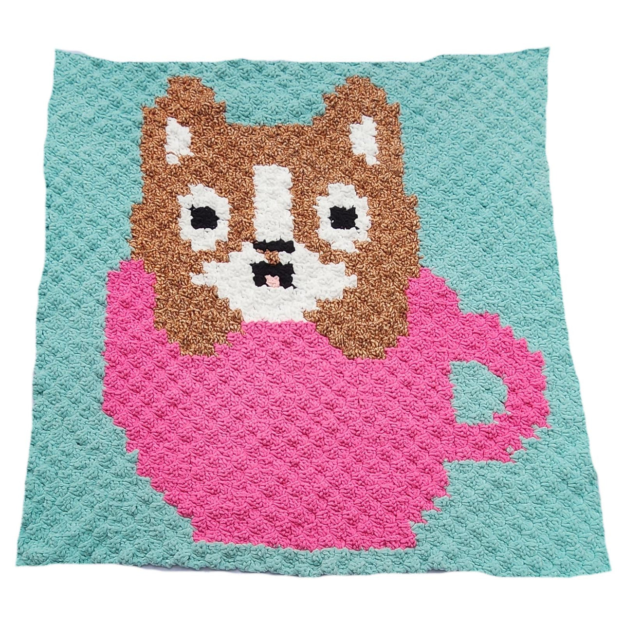 Kitten in Teacup Afghan