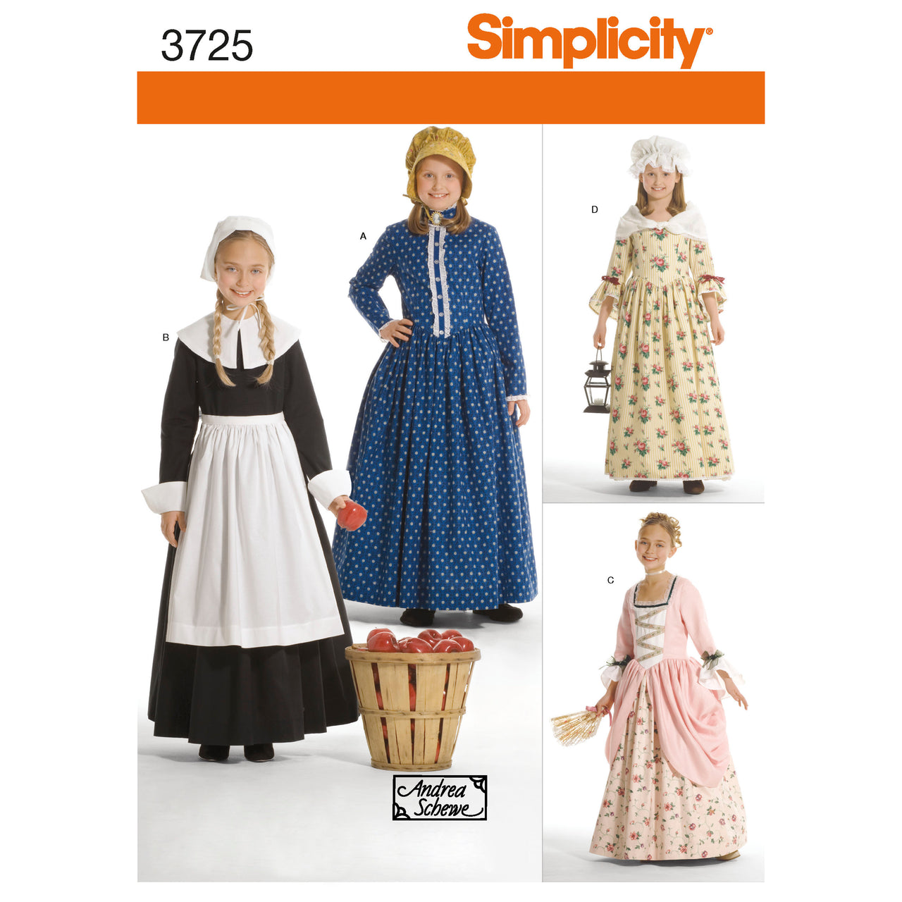 Simplicity Child & Girl Costumes 3725 - Sewing Pattern
