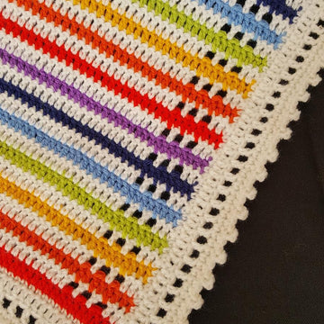 Little Rainbow Baby Filet Blanket
