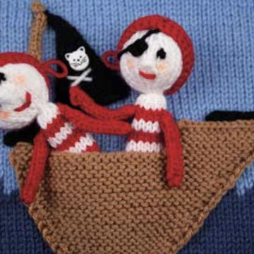Pirate Boat Sweater and Finger Puppets