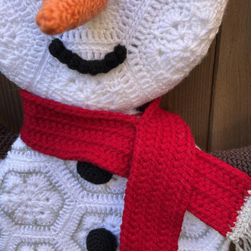 African Flower Snowman wreath