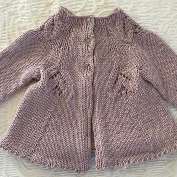 Tulip Time Cardigan in Debbie Bliss Baby Cashmerino BJ32