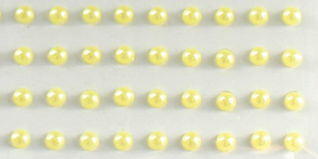 Eyelet Outlet Adhesive Pearls 5mm 100/Pkg - Yellow