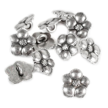 Metal Flower Buttons