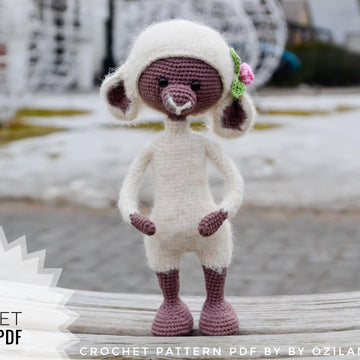 Crochet Pattern: Rosy the lamb toy