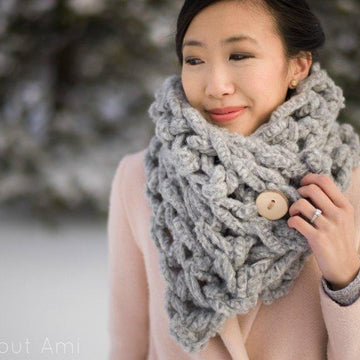 Jumbo Alpaca Crochet Scarf