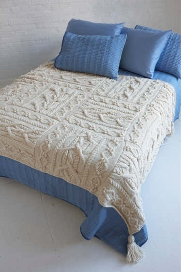 Erin Afghan in Lion Brand Fishermen's Wool - 80234AD