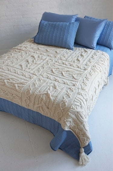 Erin Afghan in Lion Brand Fishermen's Wool - 80234AD