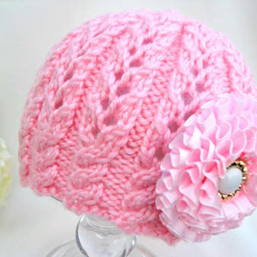 Knitting PATTERN Baby Beanie Baby Girl Cap