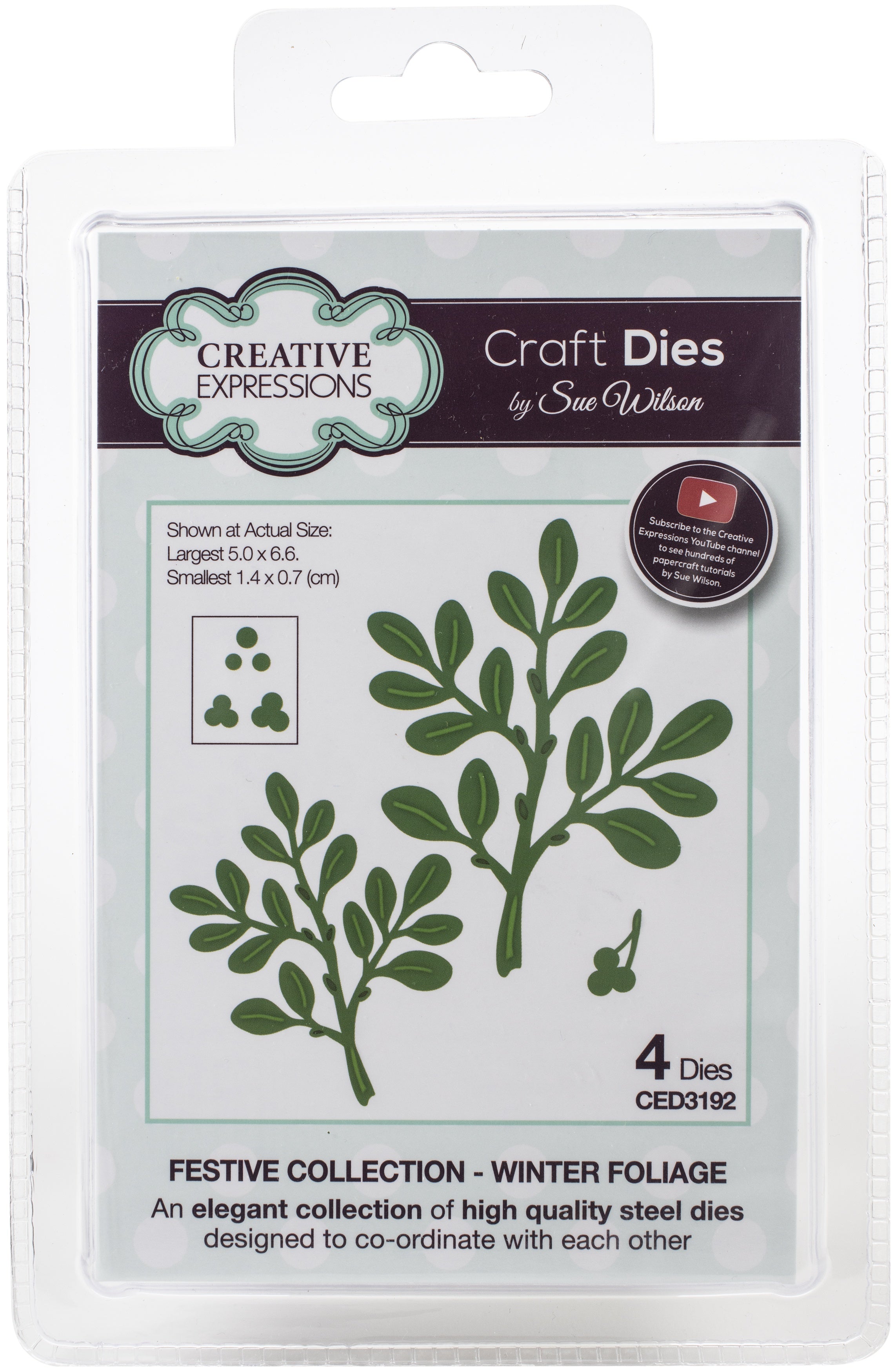 Creative Expressions Festive Craft Dies By Sue Wilson - Winter Foliage