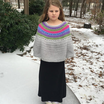 Bohemian Stripes Poncho