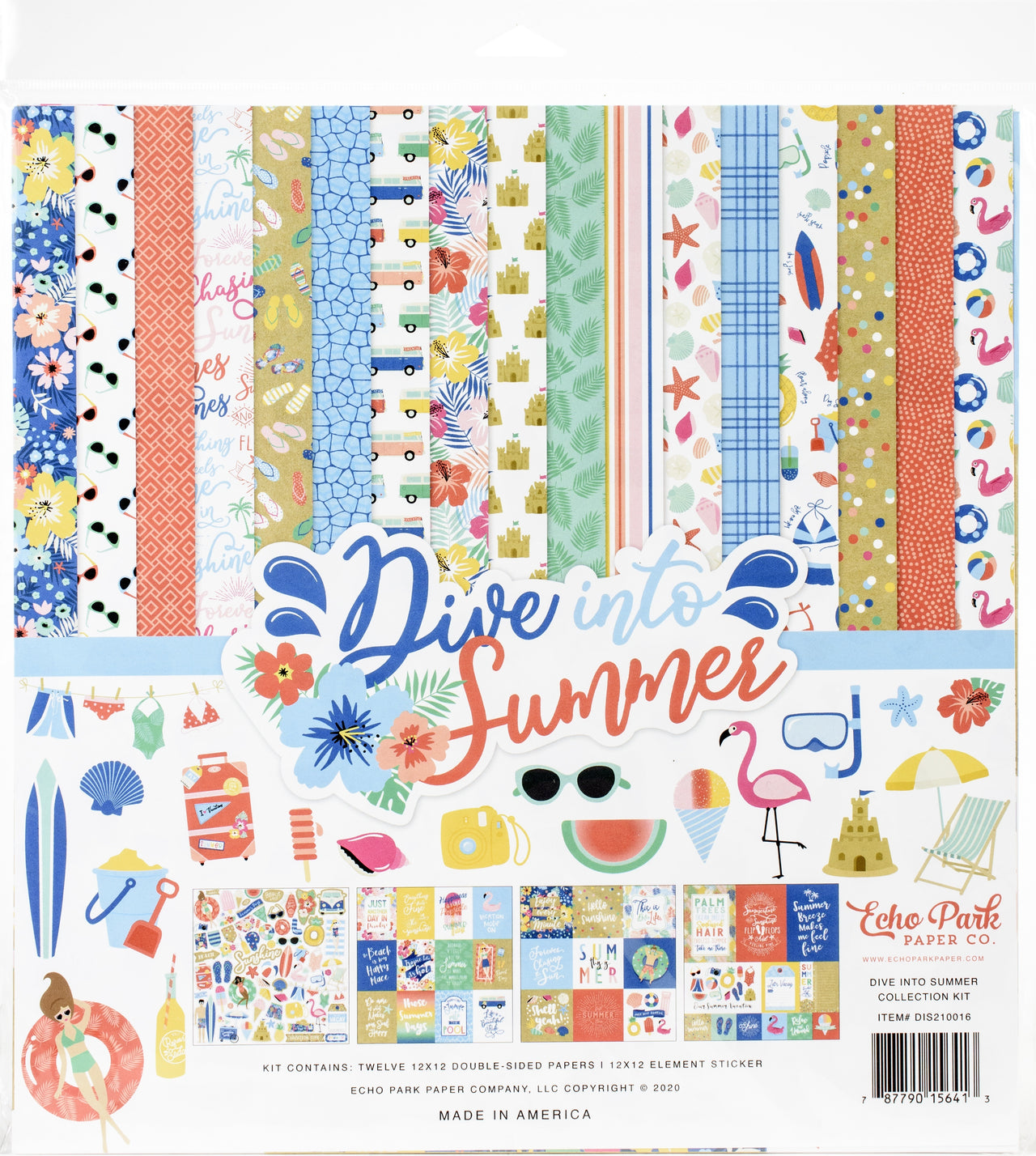 Echo Park Paper Echo Park Collection Kit 12"X12" - Dive Into Summer