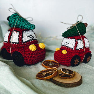 Christmas car basket