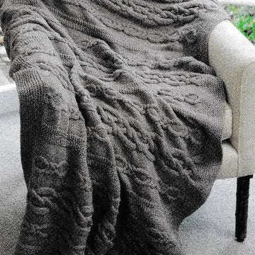 Cable Throw and Cushion Cover