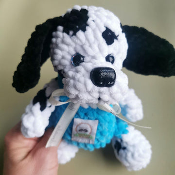 Charlie, the Dalmatian in Overalls