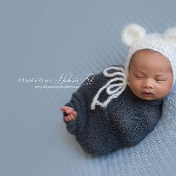 Newborn Teddy Bear Bonnet
