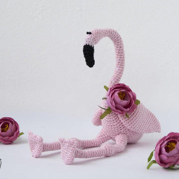 Small pink flamingo