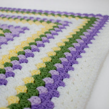 Buttercup Infinity Granny Rectangle Crochet Blanket