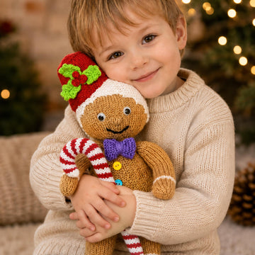 Gingerbread Man & Candy Cane Toy or Christmas Decoration 37cm LH026